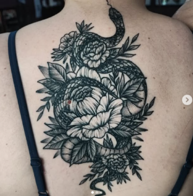 Gavin Jones on the Art of Tattooing - large tattoo on a woman's back