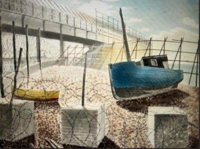 Ravilious South coast beach